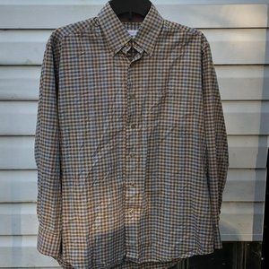 Green & Blue Checkered Alex Cannon Button Down